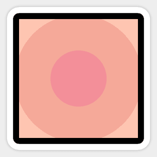 Pink Circles Pattern Sticker